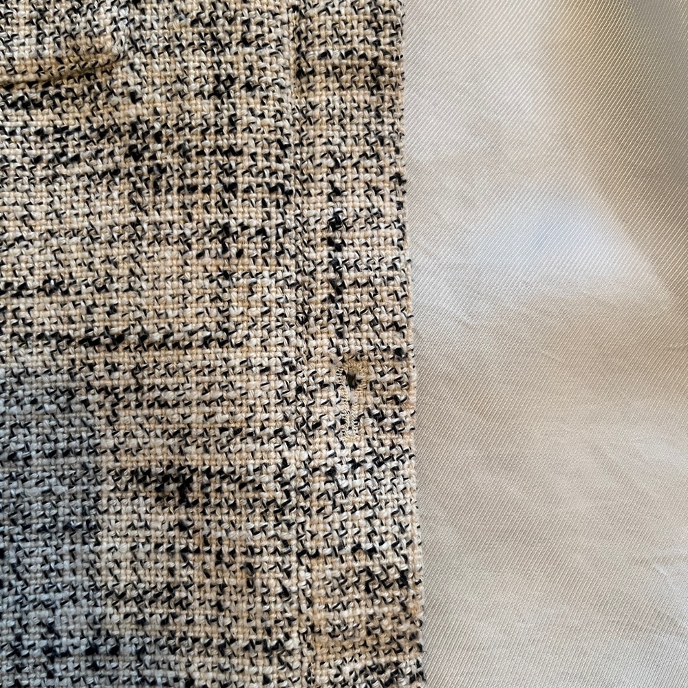 Babaton Aritzia Cream Tweed Women's Jacket Joan - Picture 6 of 7